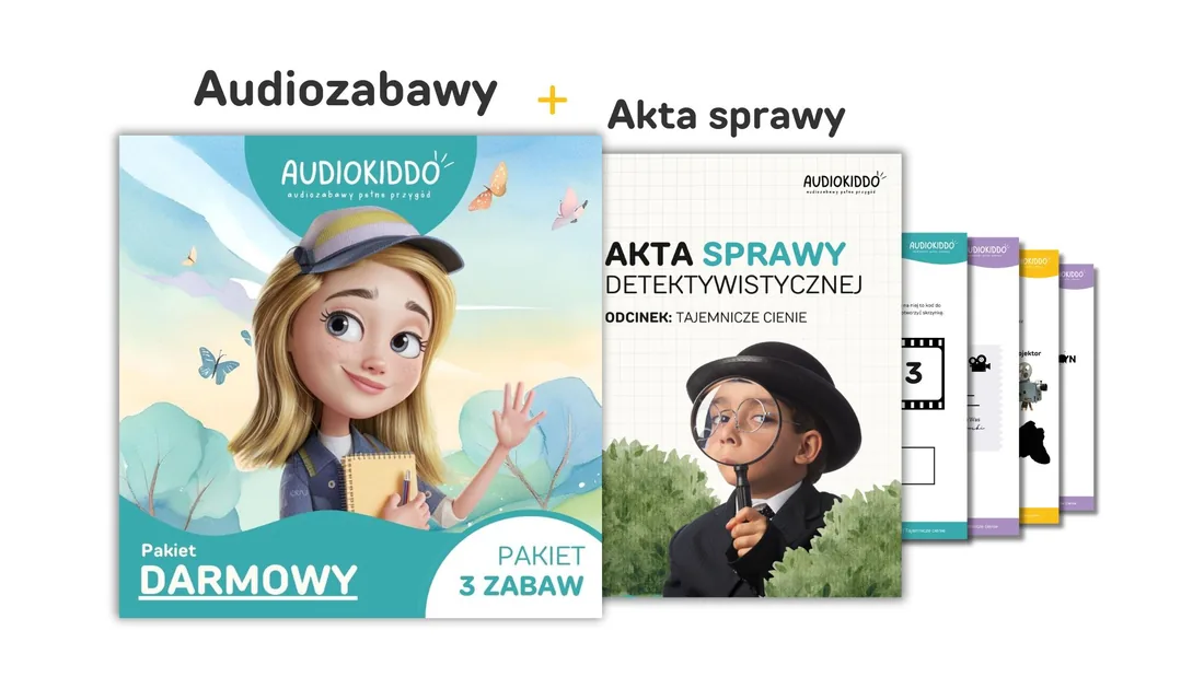 Darmowy pakiet 3 audiozabaw i akta sprawy detektywistycznej